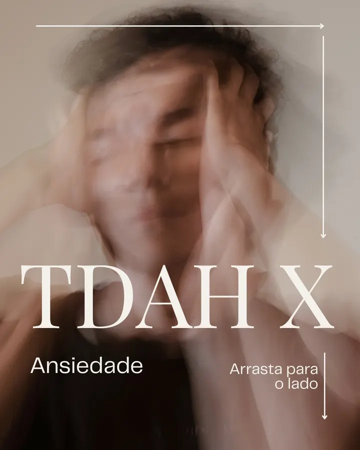 Card do Instagram sobre conviver com o TDAH
